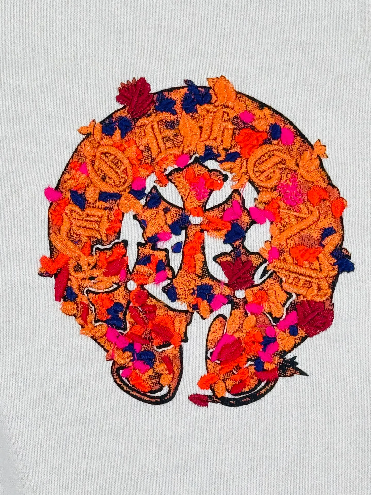 P350 top version, real shot without P, ​​different from market currency) 𝗖𝗵𝗿𝗼𝗺𝗲 𝗛𝗲𝗮𝗿𝘁𝘀/Cro Heart 2025 washed and burned flower patch embroidered autumn and winter new original single counter American 3D three-dimensional jungle embroidered couple casual cardigan sweatshirt 👑The highest version! Customized fabric 480g tripe terry fabric! American acid-washed and distressed original fabric, laser burnt flowers + jungle embroidery, exquisite embroidery of letters! The best-selling model in the counter, very comfortable to wear. Accessories: original molded and authenticated collar label➕100% silk wash label. Genuine purchase-grade original hangtag➕matching hanging rope➕3D hanging beads➕original packaging bag. Craftsmanship: The original version has consistent wiring! The highest version of the armhole matching technique! Color: Black Apricot Size: S M L XL Style Number: 25-358